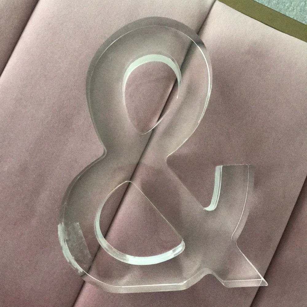 Lucite & Sign